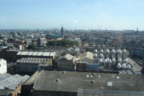 The View from the Guinness Storehouse Gravity Bar