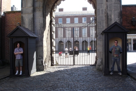 I don't know if these guards for Dublin Castle were quite up to the task.